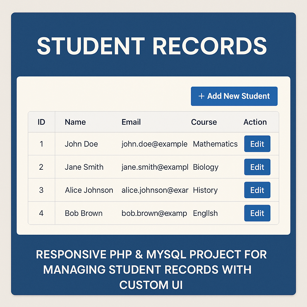 Student Records Website